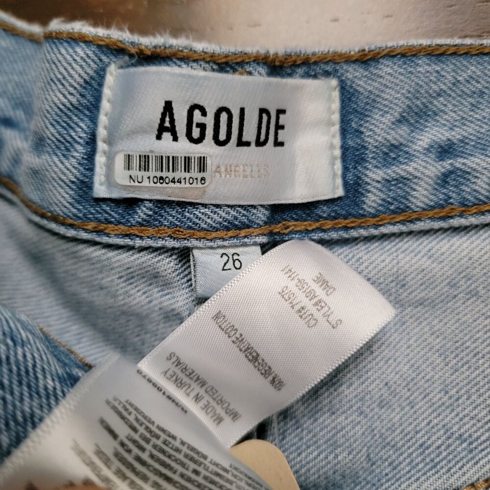 Agolde Light Blue Flare & Wide Leg Jeans - Picture 4 of 9